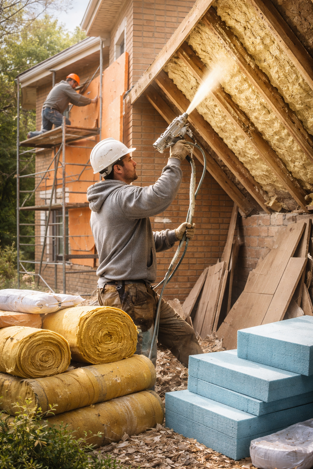 Утепление домов в Жигулевске под ключ от 4250 руб/м2 | Профессионально — ТепломастерЖгл